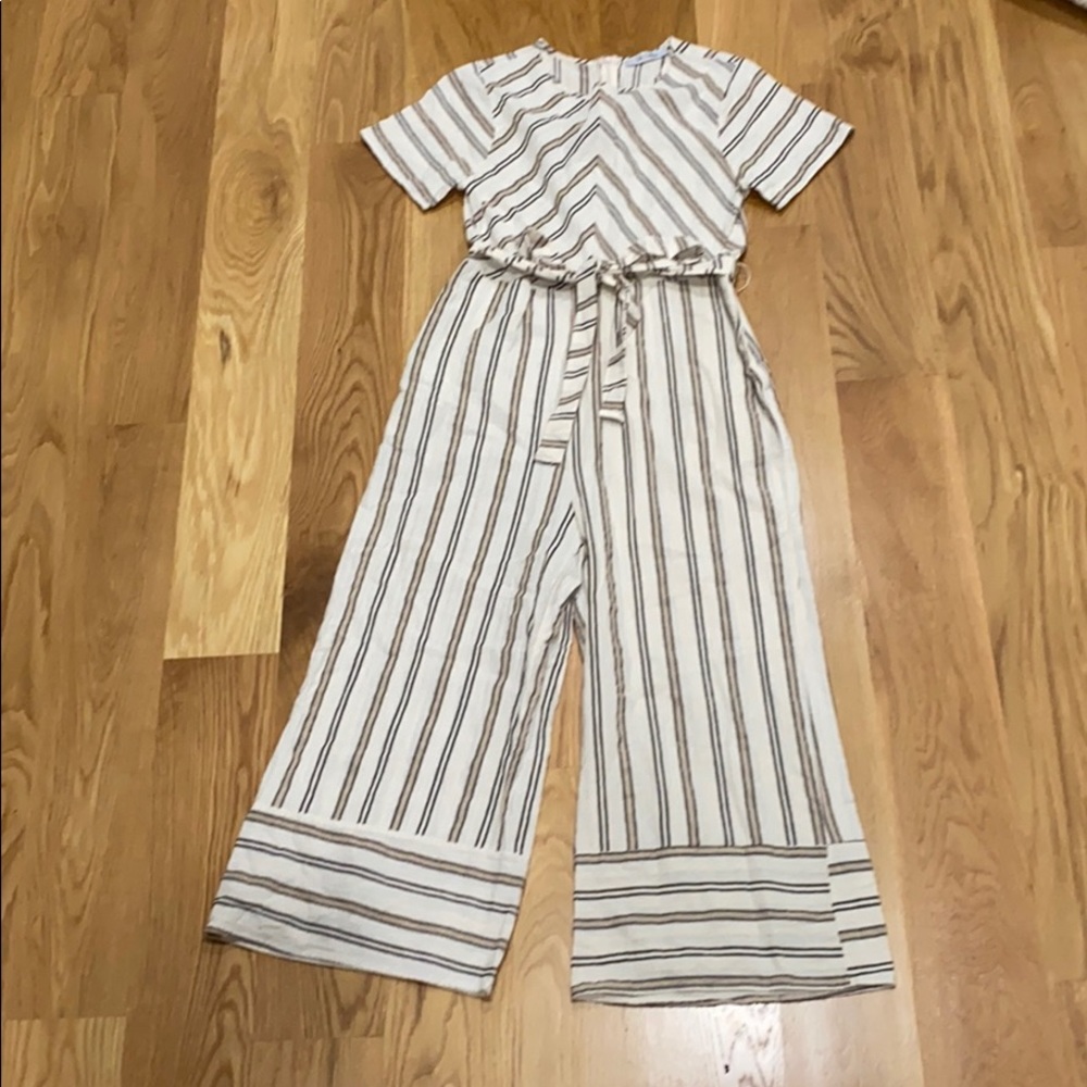 Ces Femme striped linen jumpsuit